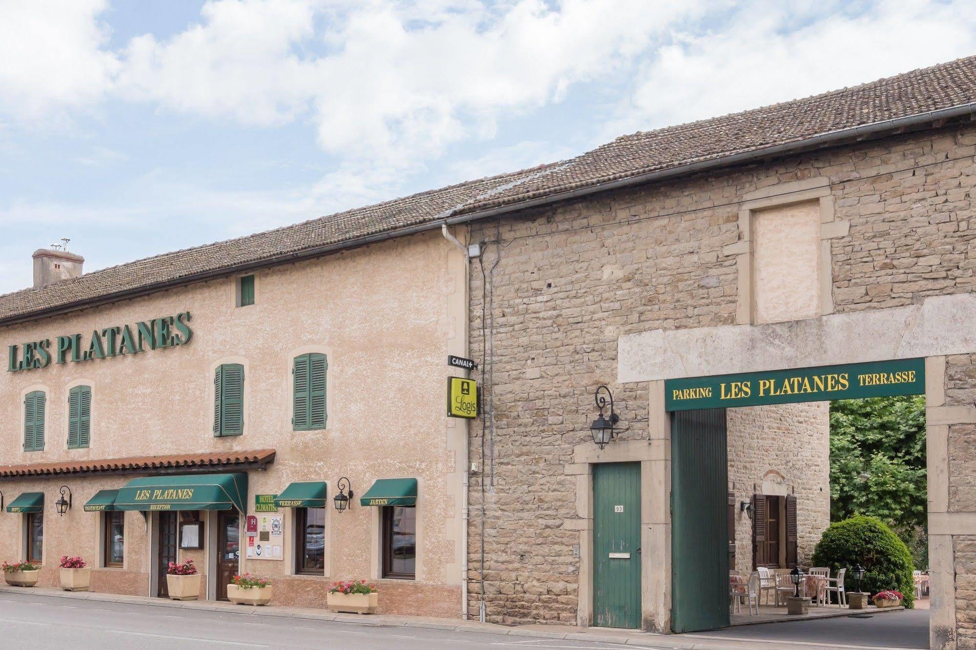 Logis Hotel Les Platanes Reyssouze Exterior foto